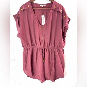 Speed Limit 2X  Rose Tunic Top - New